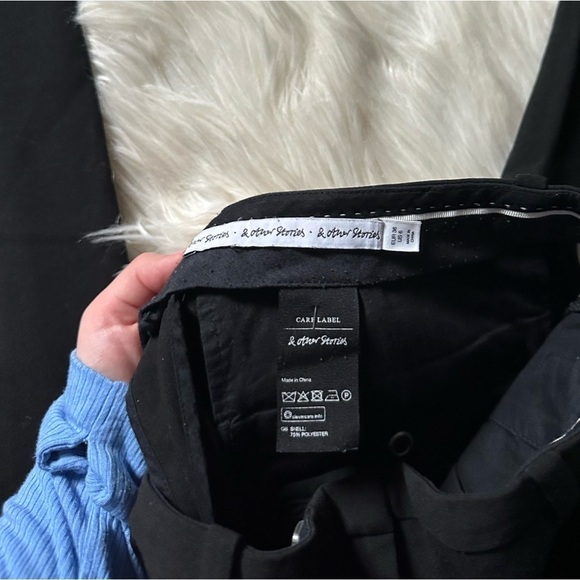 & OTHER STORIES Grosgrain Side Panel Trousers In Black - Picture 5 of 7